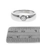 Gentlemans Diamond Solitaire Tapered Band